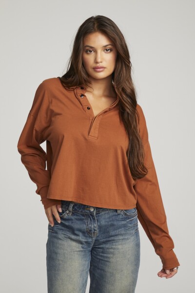 BUZO COTTON JERSEY Marron