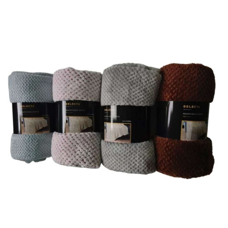 MANTA FLEECE WAFFLE 150x200CM SURTIDO