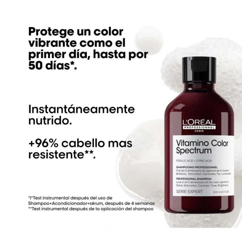 Pack L'Oréal Professionnel Vitamino Color Spectrum Shampoo + Acond + Sérum Pack L'Oréal Professionnel Vitamino Color Spectrum Shampoo + Acond + Sérum