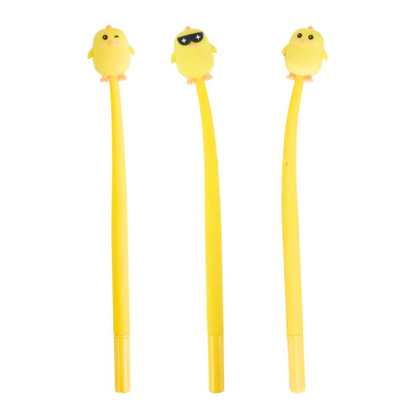 Boligrafo gel pollito punta fina 0.5mm Boligrafo gel pollito punta fina 0.5mm