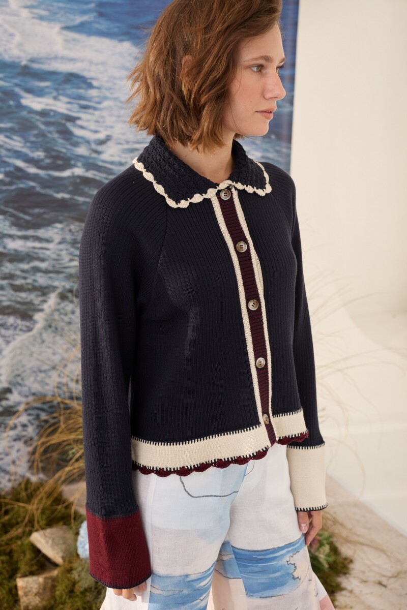 CARDIGAN OLA Azul