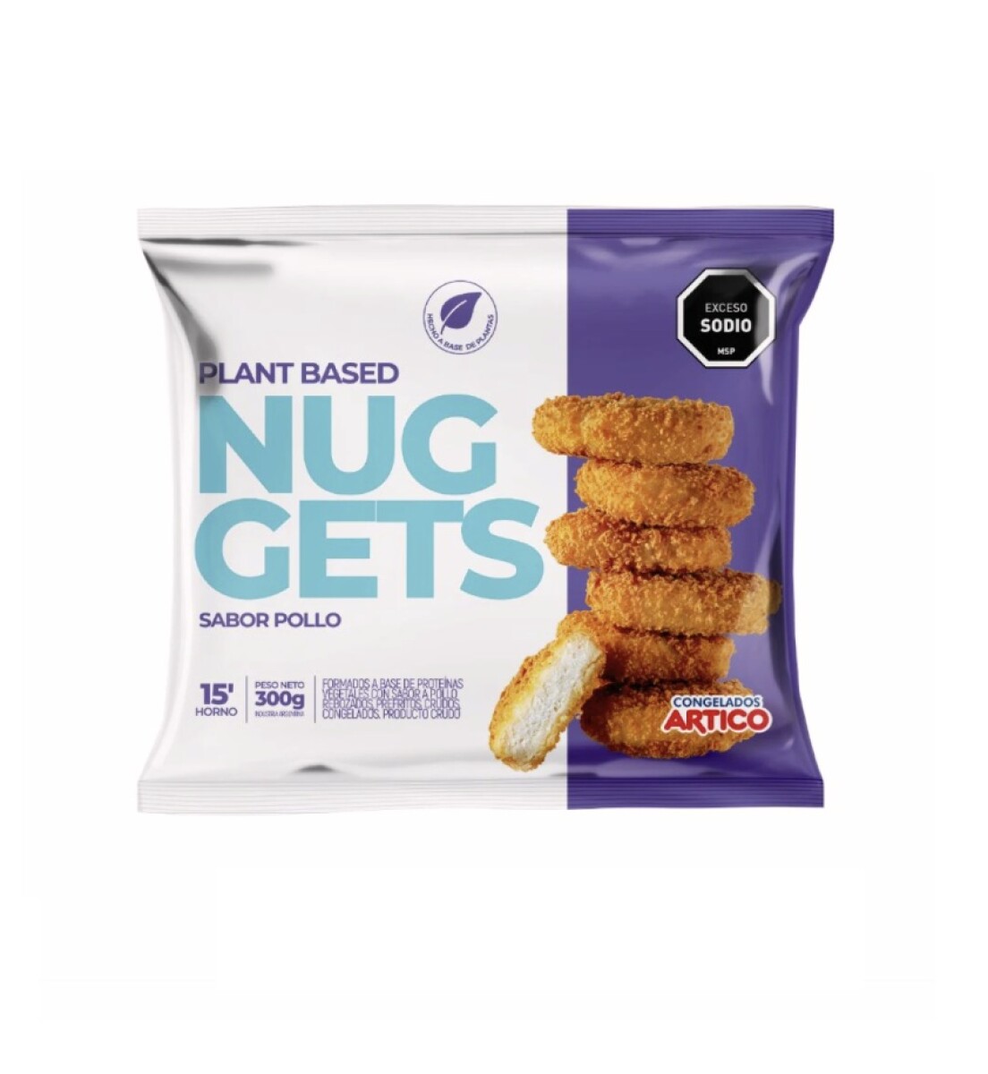 NUGGETS PLANT BASED 300G SABOR POLLO +SOLO PDE O WEB+ 