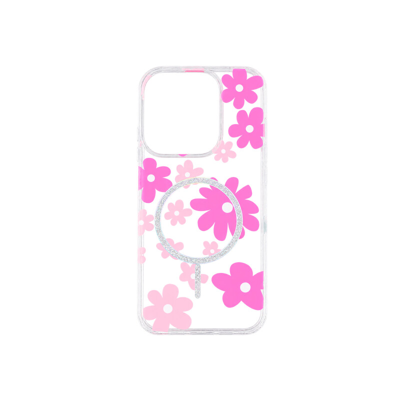 Protector para Xiaomi Redmi 15C diseño de flores color fucsia Protector Para Xiaomi Redmi 15c Diseño De Flores Color Fucsia