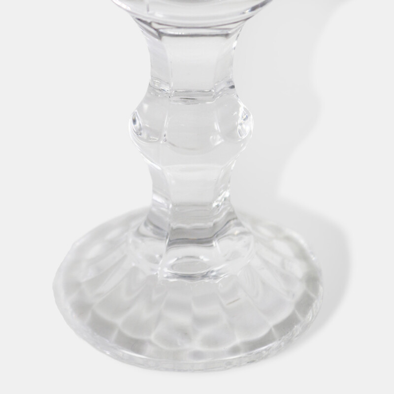 COPA VIDRIO LABRADO CHAMPAGNE 20X7CM BORDE PLATA Unica