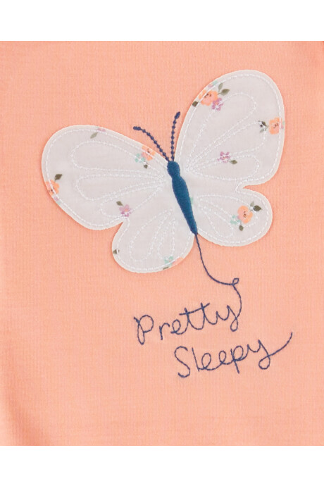 Pijama tres piezas de jersey remera, pantalón y short Sin color