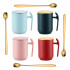 Taza Termica Nordica Jarra Hermetica Tapa Cuchara Agarre Variante Color Rosa