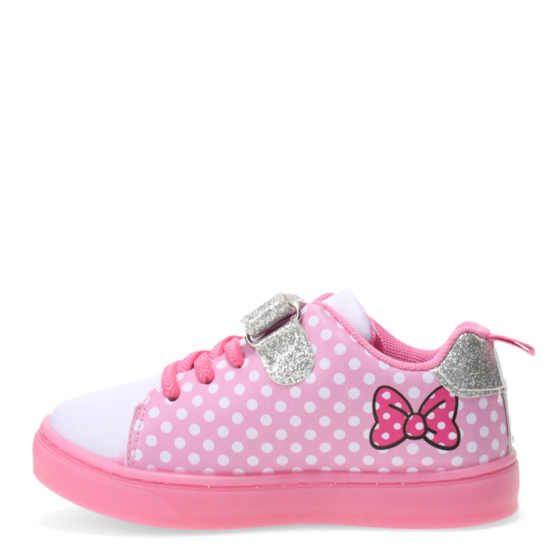 Championes Infantiles Disney MINNIE CUTE con luces Rosado - Blanco