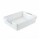 Caja Organizadora Baja Canasto Multiuso Pequeño en Plástico Blanco
