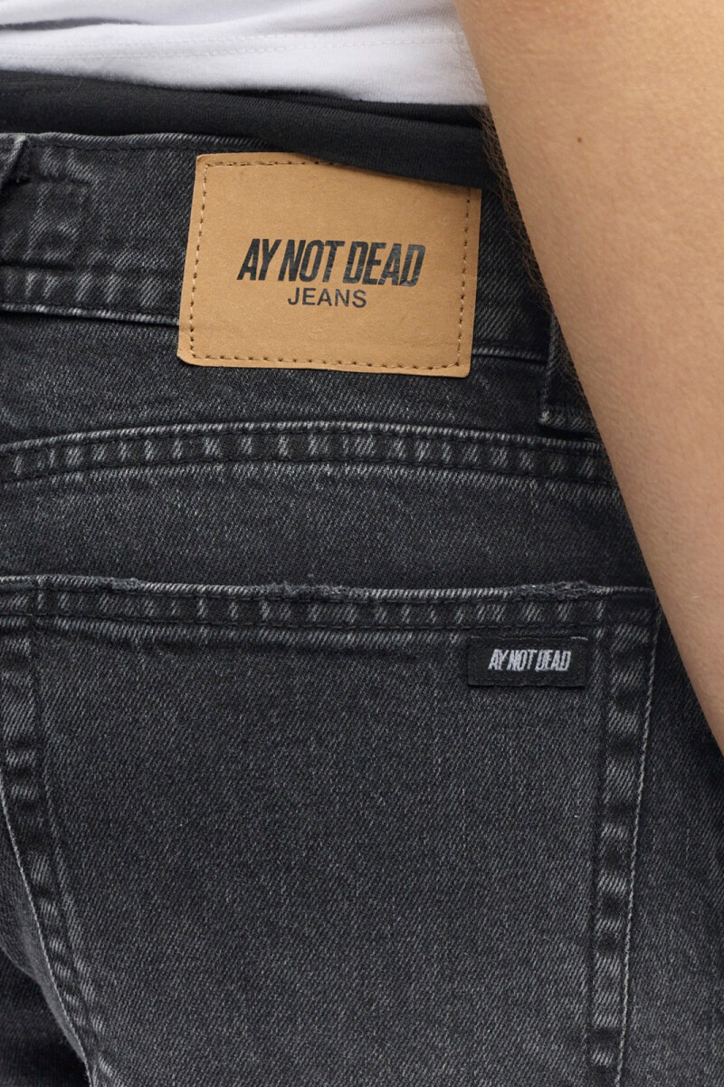 MID BOOTCUT GRIT BLACK Negro