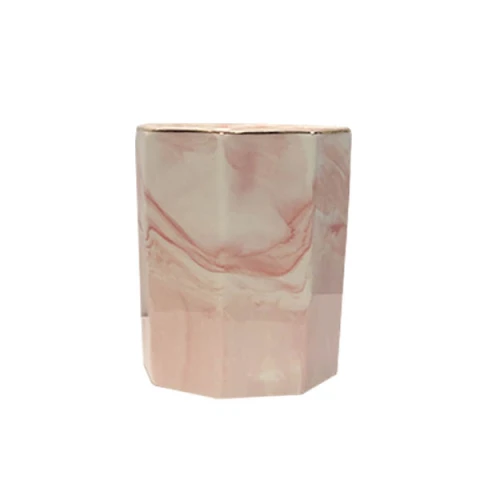 Vela Aromática Mármol - Varios Colores ROSA
