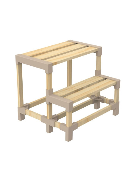 ESCALERA 2 NIVELES 38X3939CM MADERA ESCALERA 2 NIVELES 38X3939CM MADERA