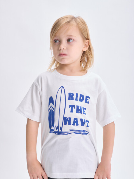 Remera Ride The Wave Beige