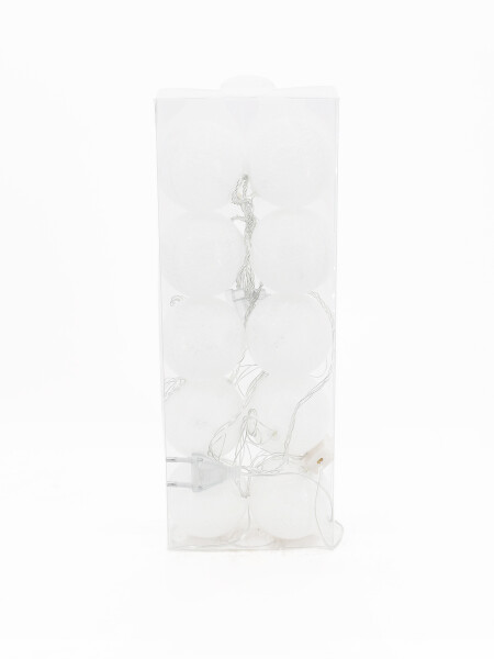 GUIA ESFERAS DE LUCES BLANCO