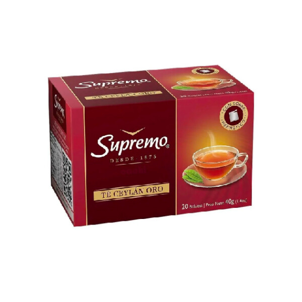 TE SUPREMO LINEA ORO X 20/S. Unica