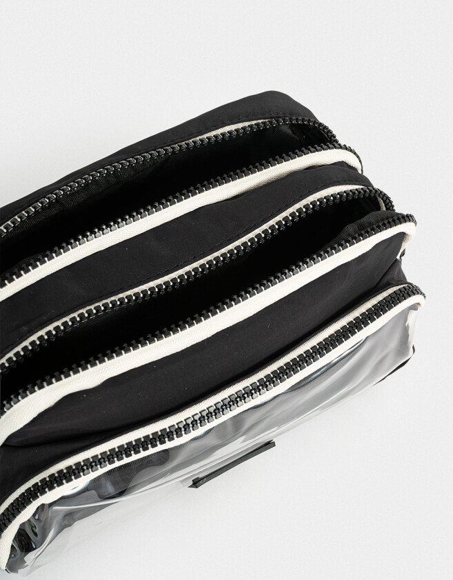 Porta Cosméticos Cartuchera Con Bolsillo "back To School" - Negro