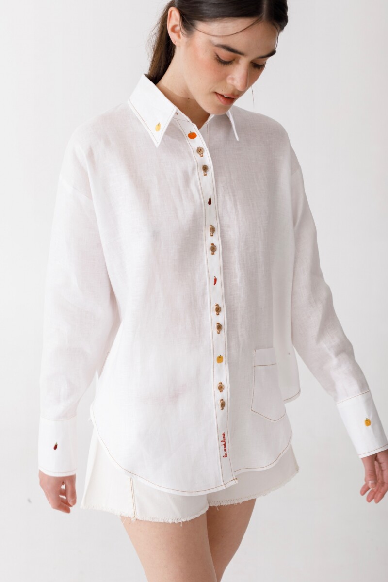 PRE VENTA CAMISA ONDA FRUIT Blanco