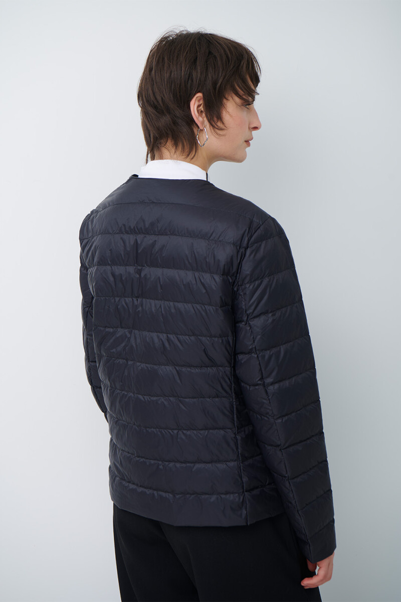 CAMPERA PLUMAS NEGRO