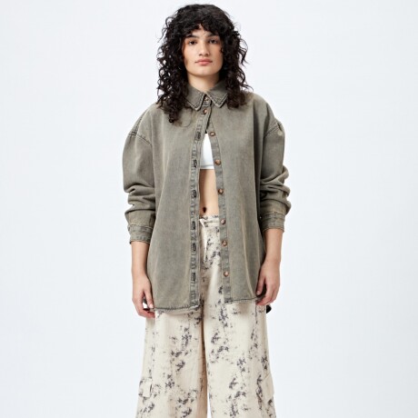 BERMUDA SKATER PRINT Gris Claro