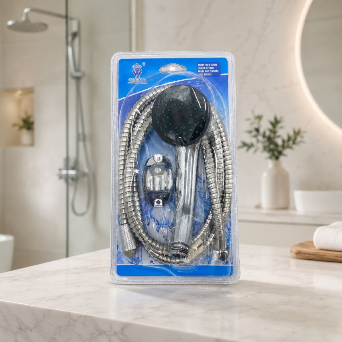 Ducha Telefono para Baño con Manguera en Blister 