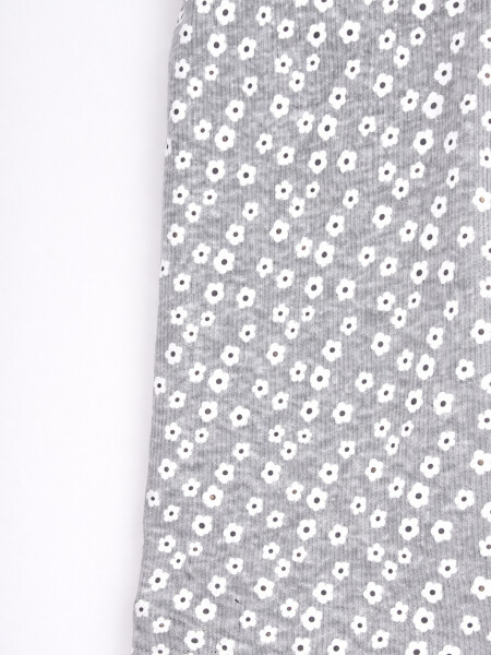 BIKER MARISA FLOWER GRIS MELANGE M