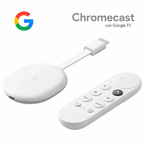 Google Chromecast 4 4K HDMI streaming Blanco Google Chromecast 4 4K HDMI streaming Blanco