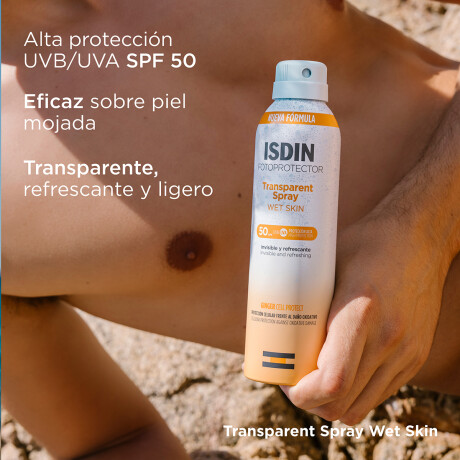 ISDIN Fotoprotector Transparent Spray Wet Skin SPF 50 - 250 ml ISDIN Fotoprotector Transparent Spray Wet Skin SPF 50 - 250 ml