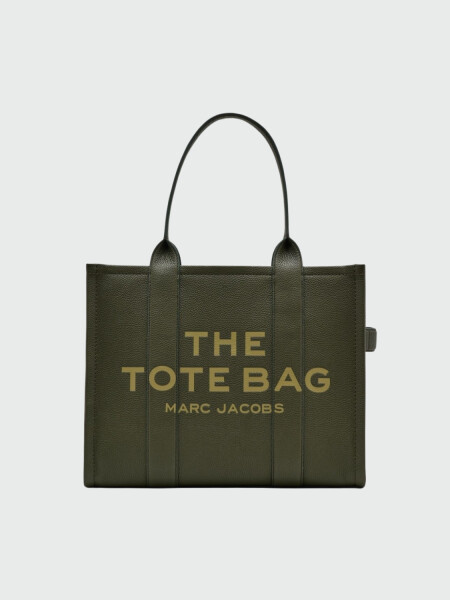 MARC JACOBS - THE LEATHER LARGE TOTE BAG Verde