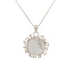Dije Colgante Circulo-Plata 925-Nacar-CP4210 Conpiedra
