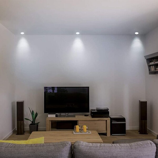 Foco Sobrepuesto 6W Luz Led Blanca Panel Plafon Techo Spot Variante Color Blanco