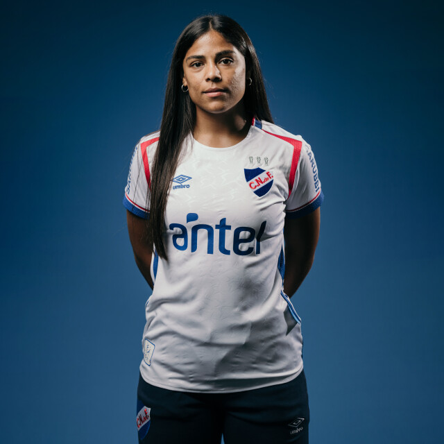 Camiseta de Mujer Umbro Home Oficial 2025 Blanco - Azul Real - Rojo