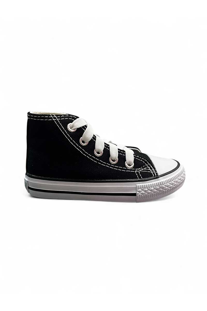 BOTA DEPORTIVA MEDIO BASKET LONA NIÑO Negro