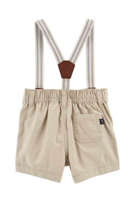 Short de algodón clásico con tirantes. Talles 3-24M Short de algodón clásico con tirantes. Talles 3-24M
