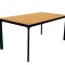 MESA DE JARDÍN RECTANGULAR 1.65 X 0.80 Aluminio Y Polywood BLACK