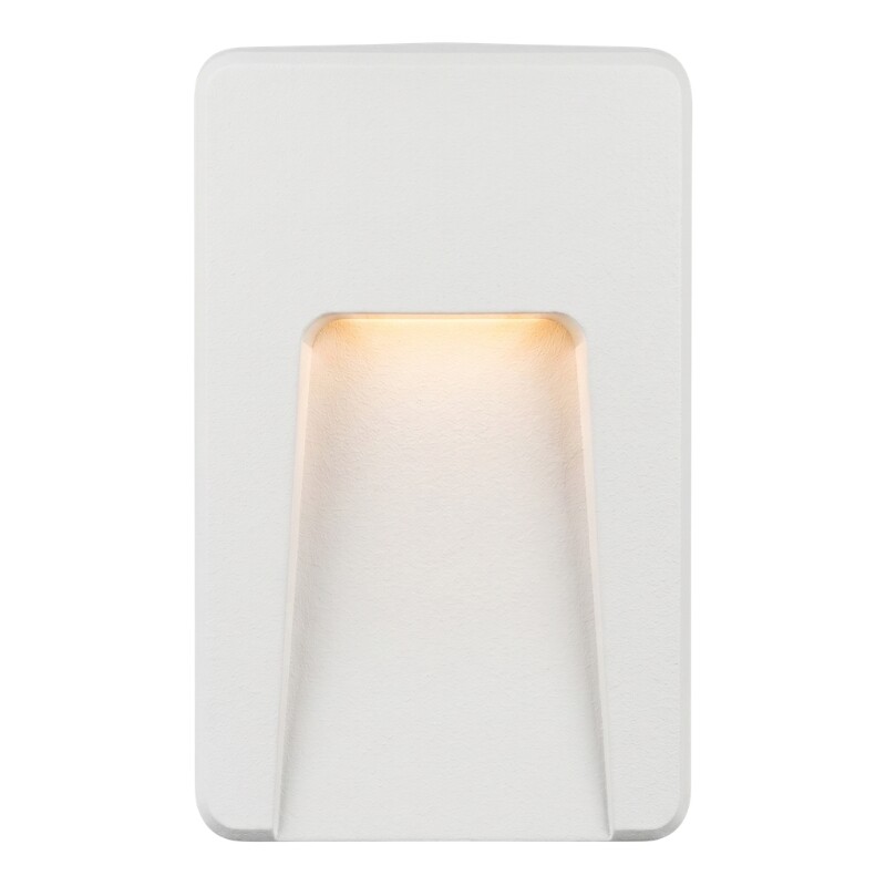 ARTEFACTO EXTERIOR DE PARED RECTANGULAR MOREIRA 3W Luminaria De Exterior De Pared Rectangular Moreira 3W Blanco