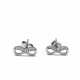 Caravanas infinito con Zirconias en plata Caravanas infinito con Zirconias en plata