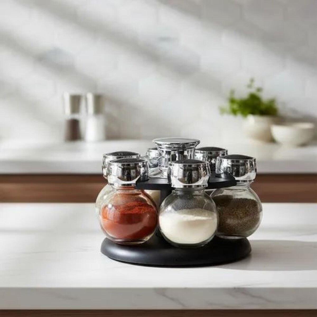 Especiero Redondo Giratorio Set 6 Unidades Selecta 