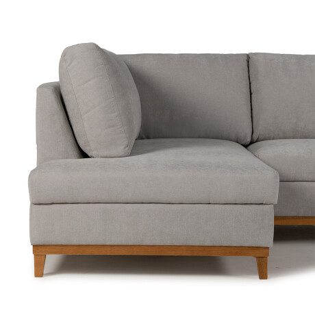 Rinconera Belfast - Tela Microfibra - Chaise izquierdo 2228 (Gris)