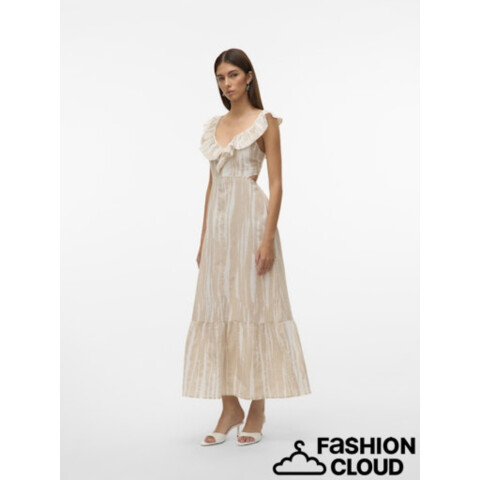 VMDICTHE S/L ANKLE DETAIL DRESS WVN GA Silver Lining