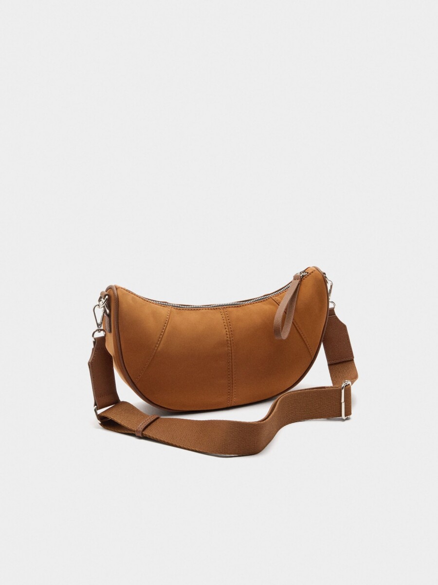 Bolso Bandolera De Nylon camel