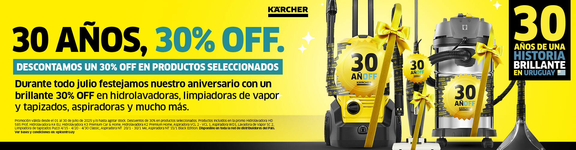 30 Años, 30% Off