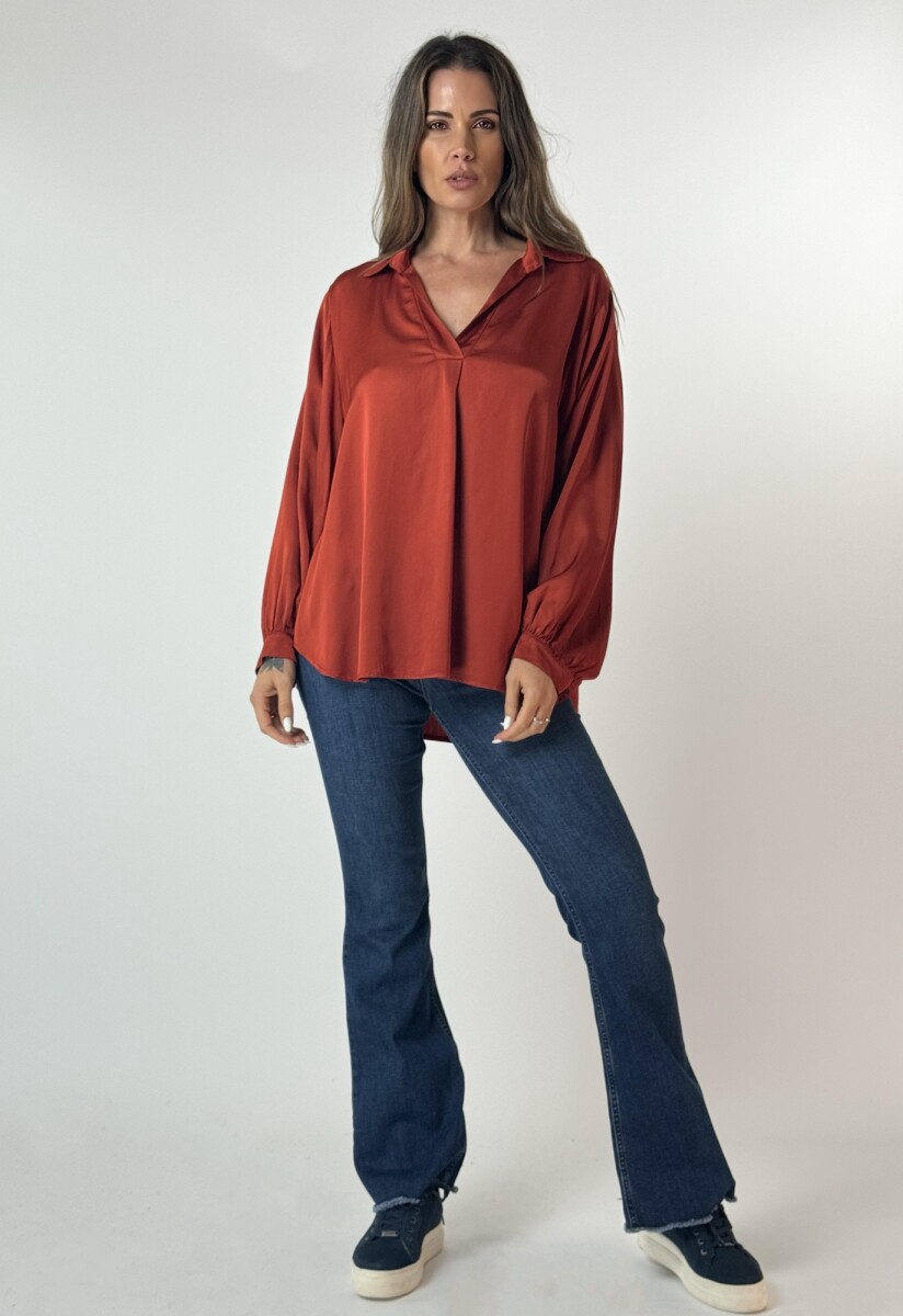 BLUSA GINA - LADRILLO 