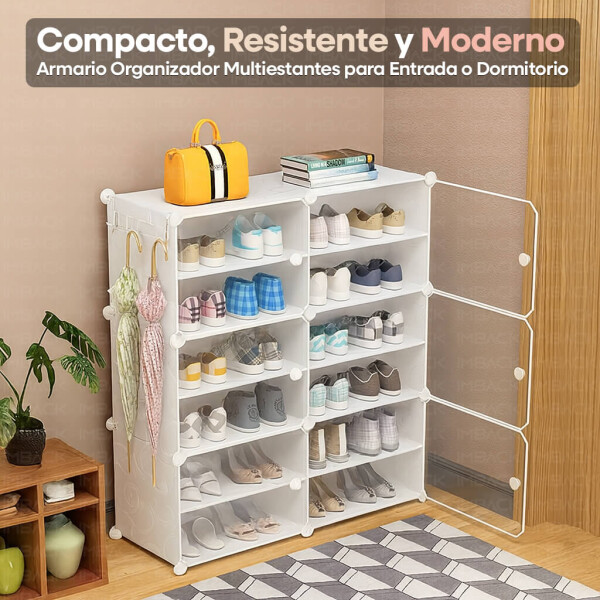 Zapatera Organizador IMBACK IBK-PLC005 | 12 Compartimentos, Compacta, Moderna y Resistente Blanco Zapatera Organizador IMBACK IBK-PLC005 | 12 Compartimentos, Compacta, Moderna y Resistente Blanco