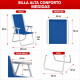 Silla Alta Conforto Aluminio AZUL OSCURO