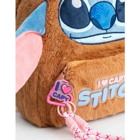 Mochila Plush ''stitch Capybara'' Marron Camel
