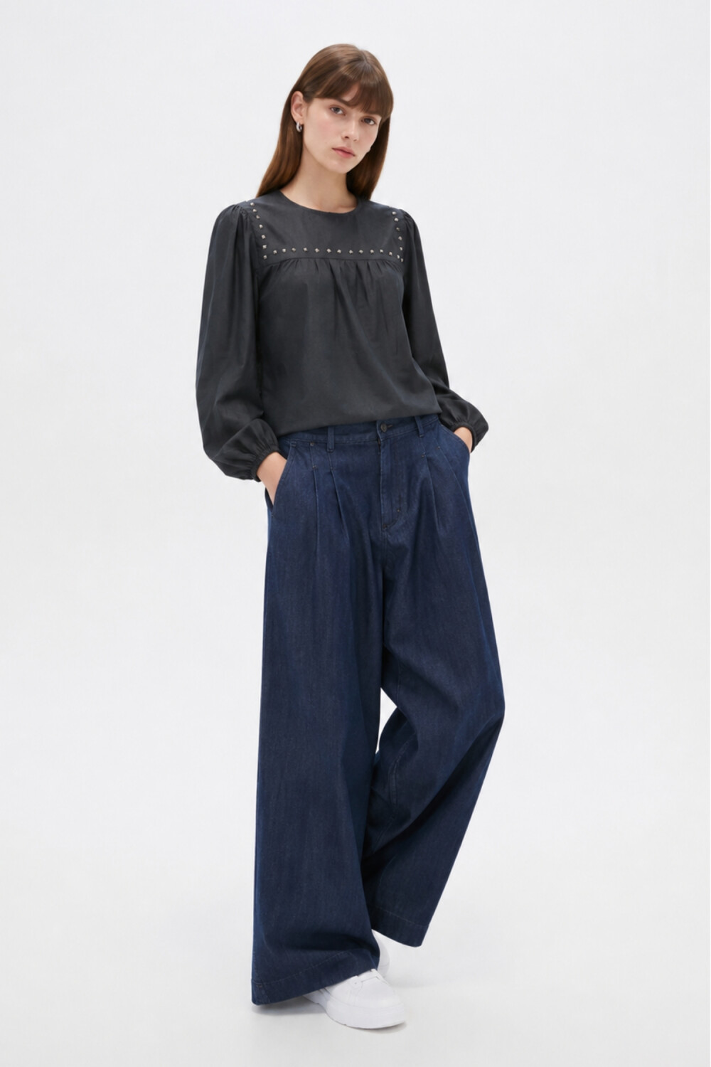 Blusa Klymar Gris Topo