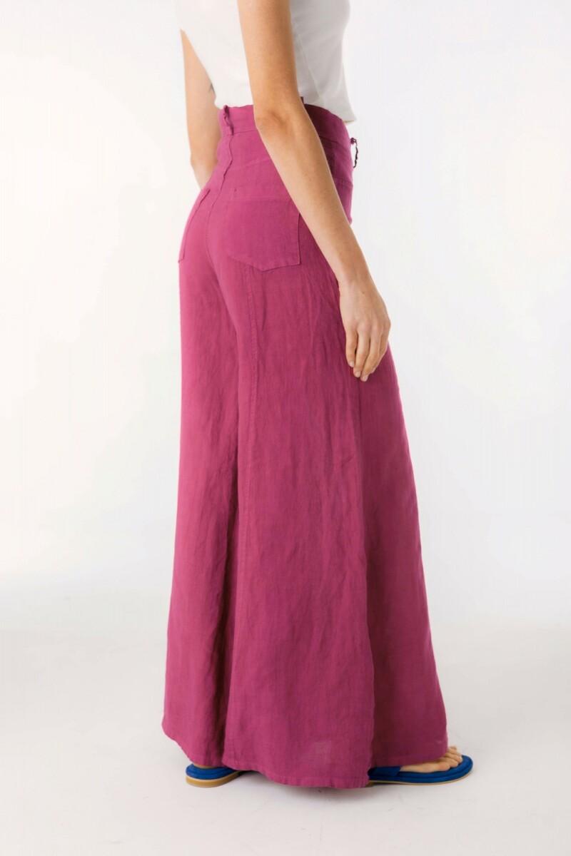 Pantalon Cuarzo Lino Magenta