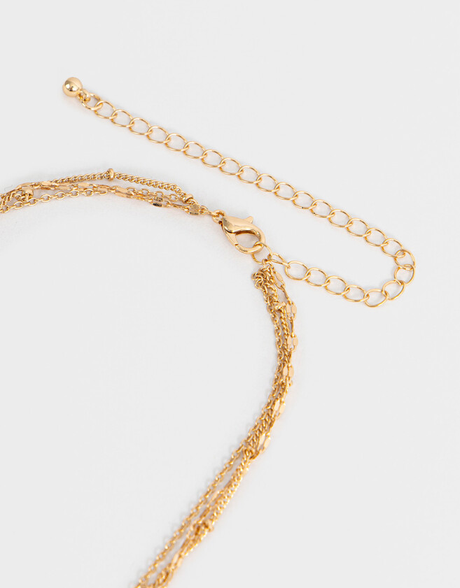 Collares Cortos De inicial Collar Corto De Inicial "v" - Dorado