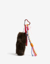 Llavero Cordón Llavero Y Bag Cham Pelo Sintético - Combinacion Multicolor