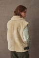 CHALECO EKO Fur Beige