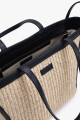 Bolso rafia beige